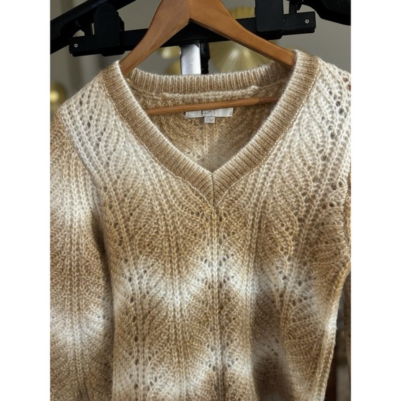 LOFT Sweaters - Ann Taylor Loft Space-dye Small Wool Blend Winter Warm Cozy Neutral Knit Sweater